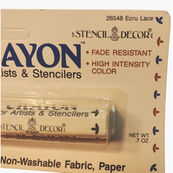 Artist Paint Crayon Ecru Lace Oil Base Artist Stenciler 26548 - Picture 5 of 7
